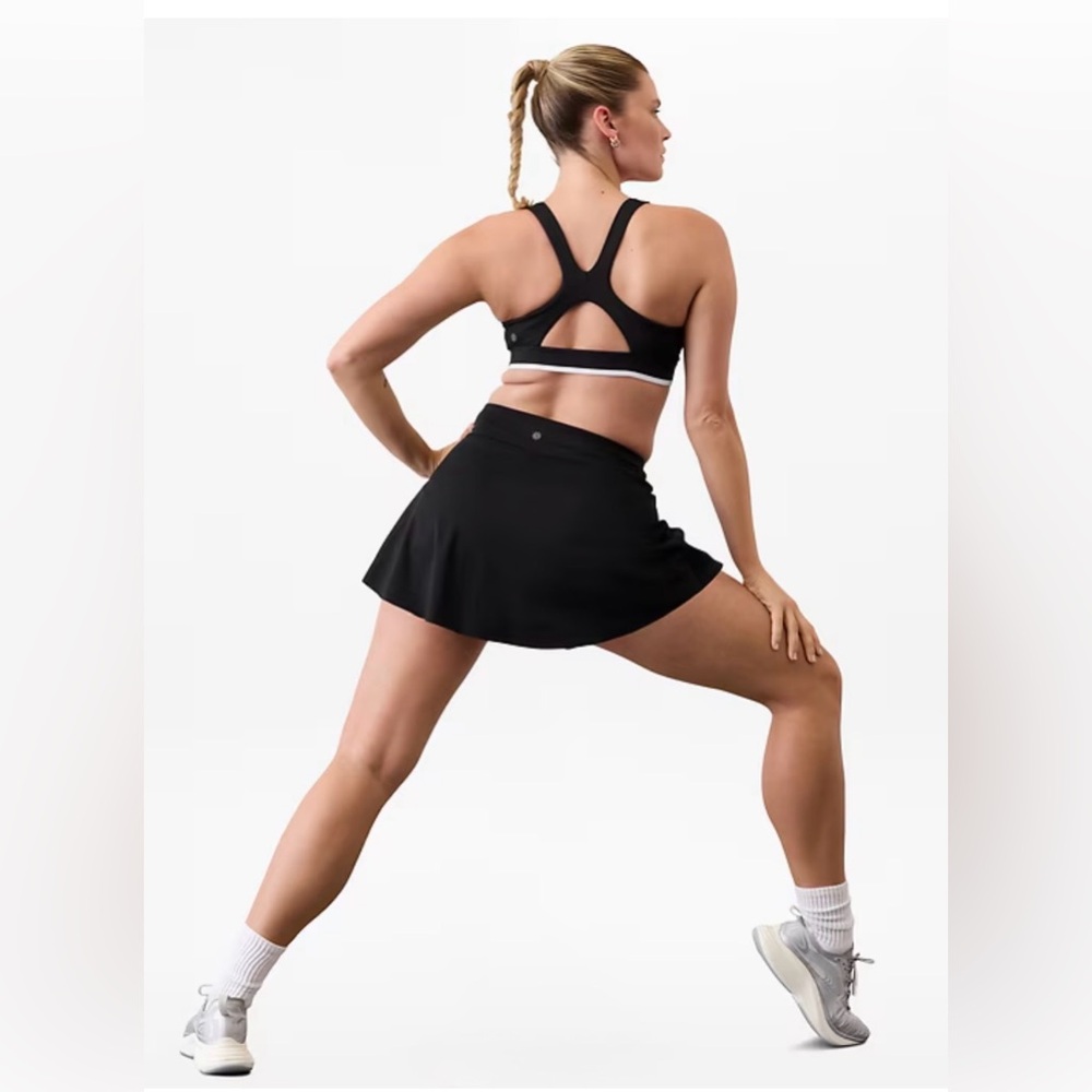 Athleta Ace Black Tennis Skort, 13.5 in, Size XXS